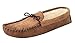 Produktbild Herren-Mokassins aus echtem Wildleder, mit Thermofutter und weicher Wildledersohle, Braun - Braungrau - Taupe Suede - Größe: 46 EU