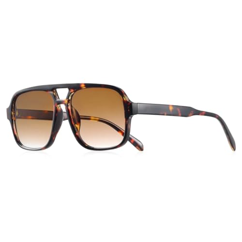 Lunettes de soleil rétro unisexes avec verres UV400 haute clarté