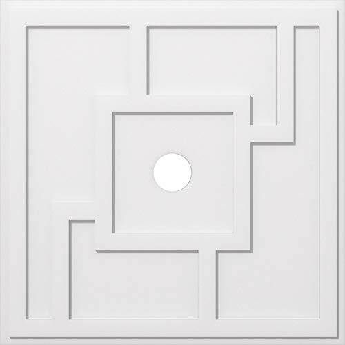 Ekena Millwork CMP36KX-04000 Knox Architectural Grade PVC Contemporary Urethane Ceiling Medallions 36"OD x 4"ID x 12 1/2"C x 1"P