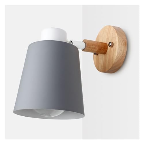Lámpara de pared de madera para cabecera ideal para leer en el dormitorio