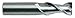 Carbide End Mill, Sq, 1/8, 3/4 Cut L