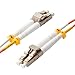 Fiber Optic Cable,OM2 LC to LC Fiber Patch Cable 10ft/3meter,1GB 50/125 Multimode Duplex LC-LC Fiber Jumper Cable Cord LSZH(Orange),Length Options:0.2m-20m