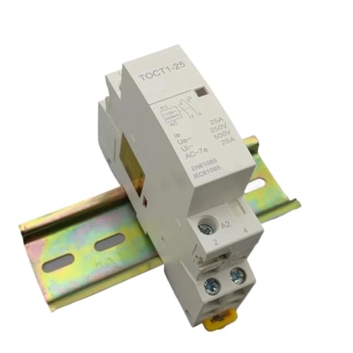 Contacteur modulaire 25A TOCT1 2NO rail DIN interrupteur de commande 110V AC