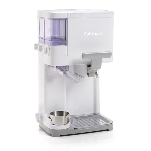 Cuisinart Ice Cream Maker Soft serve Gelato Sorbet Dairy free Frozen Yogurt maker Topping dispenser Family friendly Easy to use & clean 1.42L Makes 6 portions Ready in 20mins ICE48U