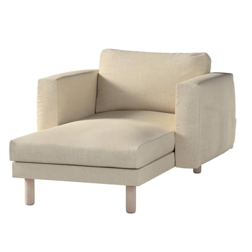 Dekoria Ricambio per rivestimento Norsborg Recamiere con braccioli, copridivano adatto per modello Nikkala grigio-beige