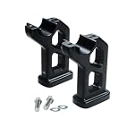 POWER JAMES 5.0 inch Tall Matte Black 1.5" Handlebar Risers for Harley Davidson 2018-2024 Fat Bob 114 FXFB FXFB/S with 1 1/2 inch Clamping Area