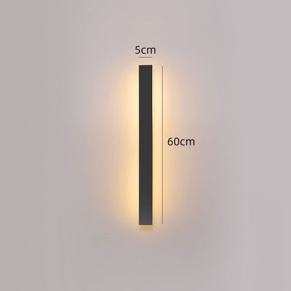 lampy wiszące, Liniowy długi kinkiet ścienny IP65 wodoodporny, kompatybilny z werandą, salonem, ścianą zewnętrzną, stroną basenu, wiszący