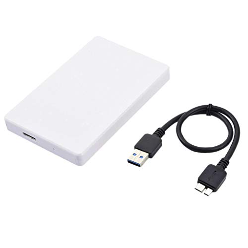 Preisvergleich Produktbild non-brand Kunststoff Tragbare Externe Festplatte USB 3.0, 2,5-Zoll-SATA, 500gb 1tb 2tb, weiß - 2TB