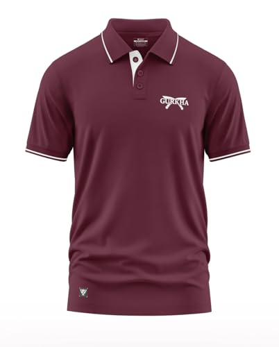 Image of Warrior World Men's Polo T-Shirt | 100% Cotton, 270 GSM | Stylish Logo Polo for Casual, Office & Sportswear Trendy Summer & Winter Outfit