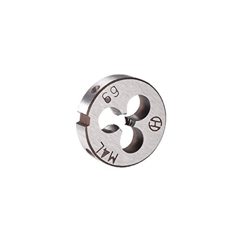uxcell M4 X 0.7 Metric Round Die, Machine Thread Left Hand Threading Die, Alloy Steel