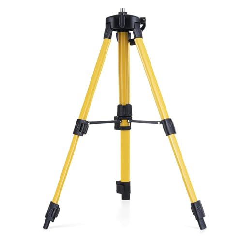 Candeon Trepied Niveau Laser, 38-100cm Trepied Telescopique De Niveau Laser Aluminium Support Niveaus Laser, Réglable Trépieds Pour Lasers Et Niveaux, Filetage 1/4"- 5/8",Charge 150 Kg