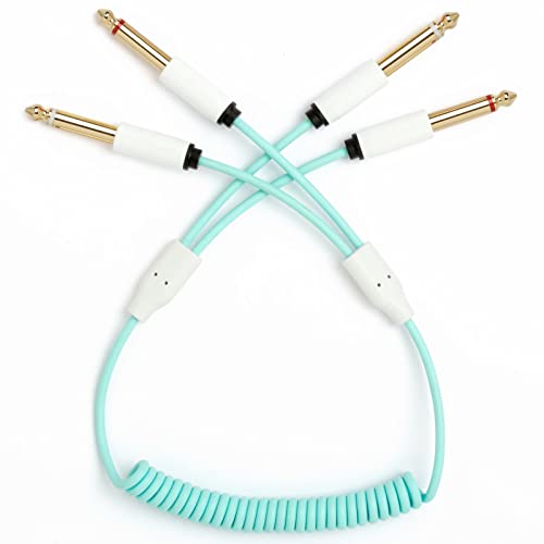 Câble audio Candycord myVolts vert menthe pour organiser votre studio