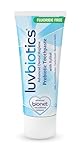 Luv Biotics Oral Probiotic Toothpaste Fluoride Free – Fresh Breath & Oral Microbiome Support with Aloe Vera & Xylitol, SLS Free, Vegan - 75ml