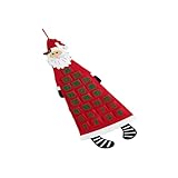 Countdown to Christmas Wall Calendar Ornament Santa Moose Felt Advent Calendar Home Wall Decor New Year Gift Advent Calendar - Image 1