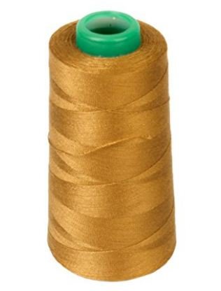SRI THULAM GALLERY Imported Spool of Polyester Sewing Thread for Sewing Machine 40S/2 (1, Golden)