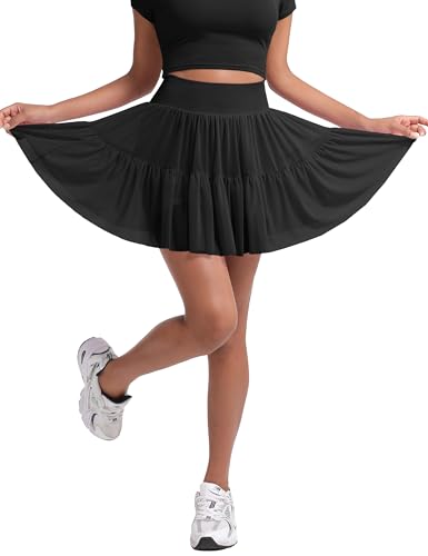 MathCat Cute Pleated Skirts for Women, High Waisted Tennis Golf Skorts with Seamless for Shorts3