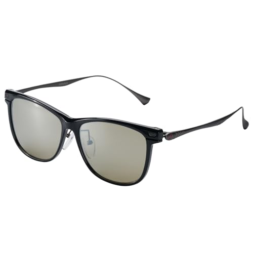 Zeque(ゼクー) 偏光サングラス JONNY(ジョニー) F-2224 グロスブラック&ガンメタル TRUEVIEW SPORTS/SILVER MIRROR（Amazon）