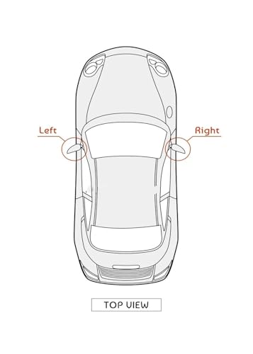 Rétroviseur latéral chauffant bleu pour BMW E90 E91 E92 E93 2004-2009 - 6