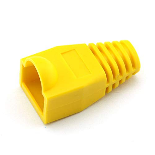 100 Pcs Cat5E Cat6 Rj45 Ethernet Network Cable Strain Relief Boots Cable Connector Plug Cover (5 Colors) #TOP3