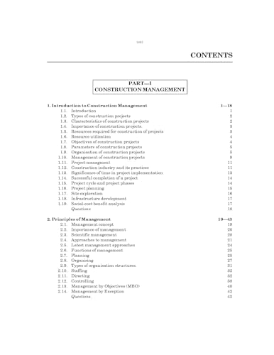 Construction Engineering & Management of Projects