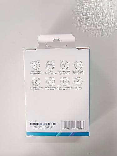 BOYA Microfone de lapela sem fios de lapela para iPhone iPad - mini microfone condensador omnidireci