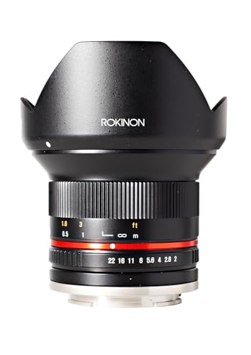 Rokinon 12mm f/2.0 NCS CS Lens Manual Focus Lens Canon M Mirrorless Camera Mount