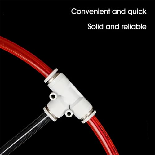 Accesorios blancos neumáticos tipo conectores de tubería de plástico PU de 4mm 4
