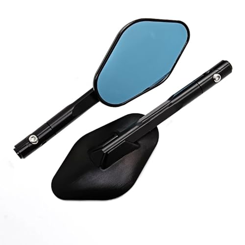 Espejos retrovisores de aluminio CNC azul anti-reflejo para moto Z1000