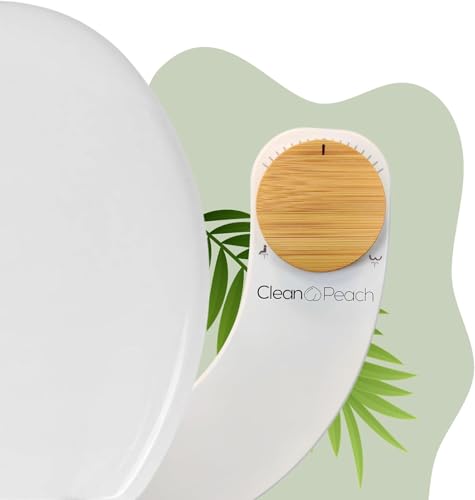 Clean Peach bidet toilette wc - Marque Française - toilette japonaise economique et ecologique - wc japonais facile à installer - douchette wc (Bidet Classique Bambou)