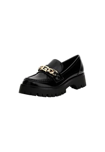 Scarpe donna mocassino Guess Almosty chunky loafers nero D25GU03 FLTALMELE14 37