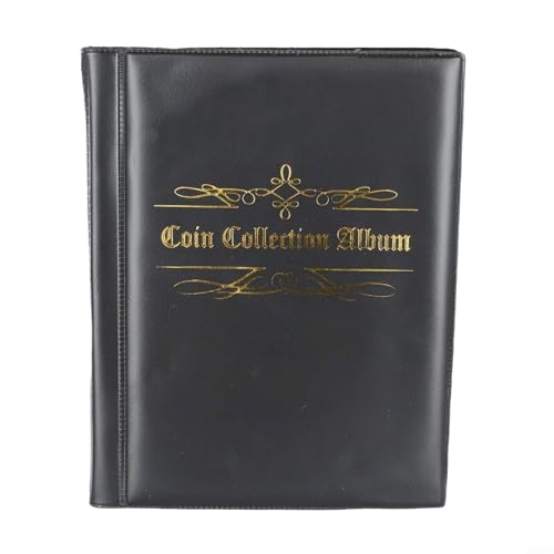 Album da collezione con 480 tasche, perfetto per esporre e conservare monete in modo sicuro