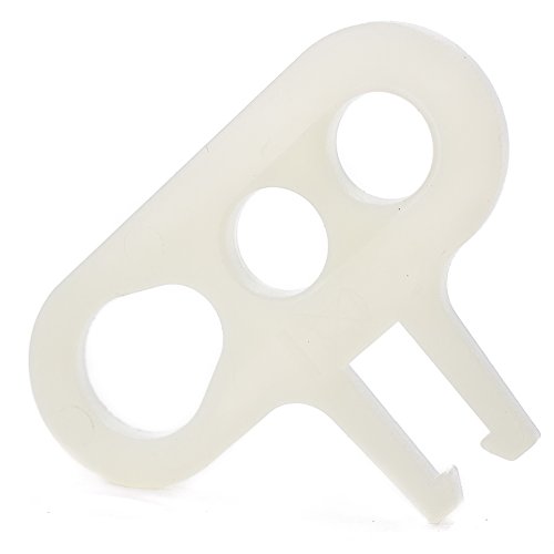 Preisvergleich Produktbild Dreilochscheibe Aufhängung Zugentlastung für Textilkabel Lampenkabel, mit Halterung (für Lüsterklemme) - 10x Stück