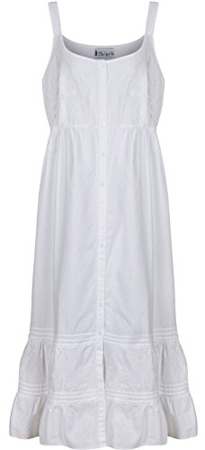 The 1 For U 100% Cotton Nightgown - White (Xl) #TOP4