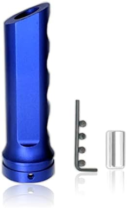 Fogfar 1 PC Handbrake Cover, Auto Car Aluminum HandBrake Cover, Manual Handle Protector, Handbrake Handle Modification Set (Blue)