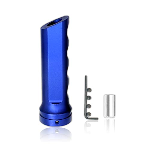 Fogfar 1 Pc Handbrake Cover, Auto Car Aluminum Handbrake Cover, Manual Handle Protector, Handbrake Handle Modification Set (Blue) #TOP17