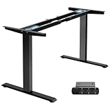 TOPSKY Dual Motor Electric Adjustable Standing for up to 70.8”x31.5” Table Tops, 225 lbs Weight...