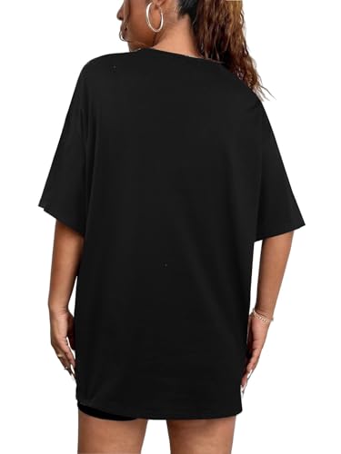 Remidoo Womens Oversized Tshirt Tie Dye Shirt Sexy Cut Out Top Short Sleeve V Neck Tee2