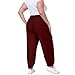 Womens Plus Size Cargo Sweatpants Casual Oversized Athletic Joggers Fashion Outfits Y2k High Waist Pants with Pockets Wine