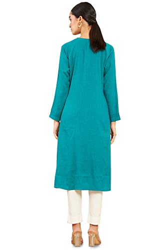 Image of Soch Women's Rayon Solid Regular Dress Shirt