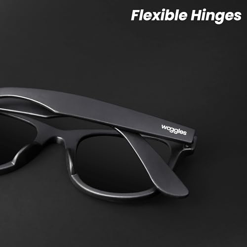 Woggles Black Full Rim Wayfarer Sunglasses - Image 7