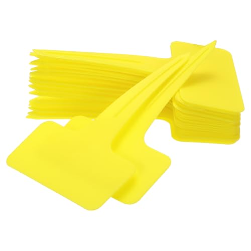 Étiquettes plantes potager jaune T 10,2 cm lot de 100 pour légumes et fleurs en pot