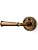 MRML Privacy Door Handle Antique Brass Retro Door Lever, Bedroom Bathroom Interior Vintage DoorHandle, Aluminium Alloy Handle Lever, 1 Pack