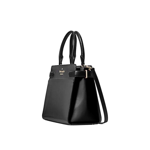 Kate Spade Staci Medium Satchel Crossgrain Leather Black