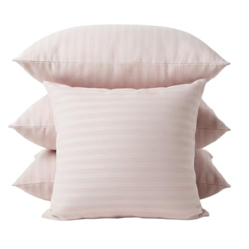 Image of Hotel Quality Premium Fibre Cushions | Cushion 16 inch x 16 inch | Pillow,Cushion,Cushions for, Cushion Pillow,Pillow,Cushions for Bed (Baby-Pink, 4)