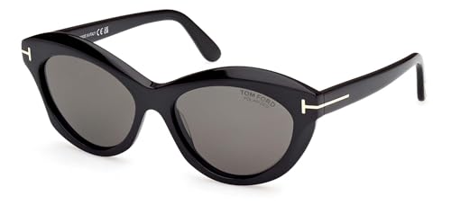 Tom Ford TONI FT 1111 Shiny Black/Grey 55/16/140 unisex Sunglasses