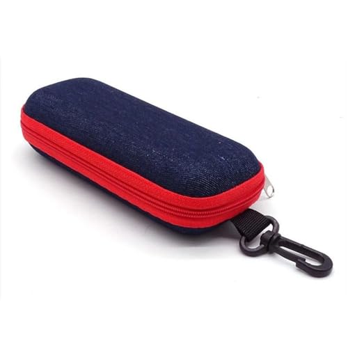 pipisweet 1 funda portátil para gafas de sol, funda rígida para mujeres y hombres, caja de gafas con cordón y cremallera, protector de gafas, naranja, Talla única