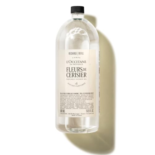 ロクシタン(L'OCCITANE) フルールドスリジエサクラ[チェリーブロッサム] パフュームド シャワージェル レフィル 500mL 大容量 詰め替え用 ボディソープ 乾燥 保湿 女性 レディース 男性 メンズ 人気（Amazon）