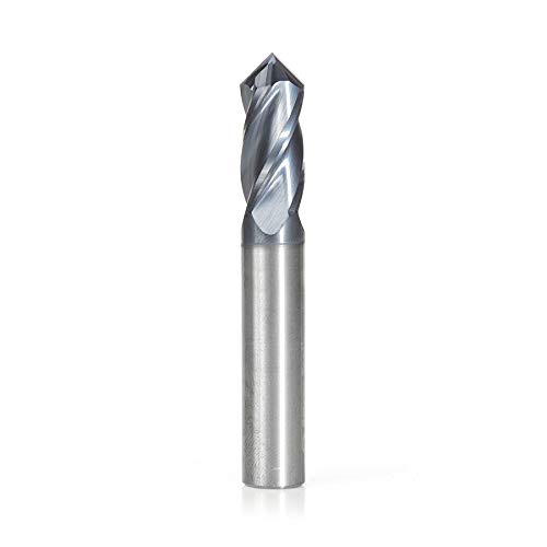 Amana Tool - 51694 High Performance CNC Solid Carbide 90° 'V' Spiral Drills with AlT