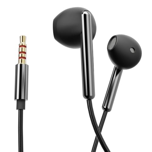 Image of GOBOULT WiredX 200 Earphones with 3.5 mm Jackt, 9mm Bass Drivers, Inline Controls, Earphones Wired Headphones with mic