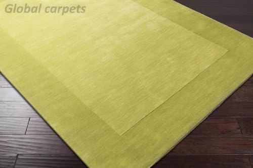 Image of Carpets and Rugs Handwoven Woolen Thick Floral and Contemporary Designs for Area Rugs, Carpets for Living Room, Bedroom, Hall 3x5 feet